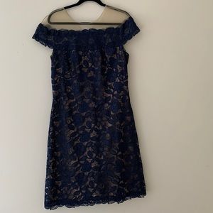 Illusion Neckline Tadashi Shoji Dress